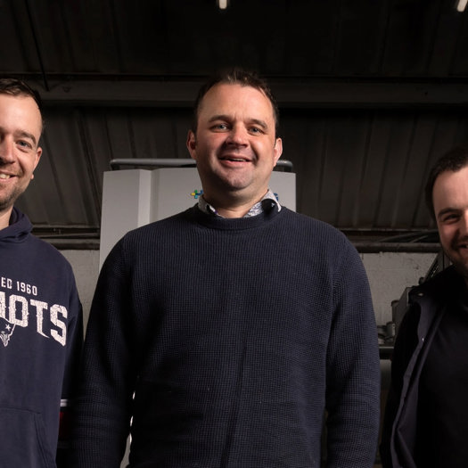 Vale Press is run and owned by the three Stowe brothers, Oliver, Tom, and Edward (L-R)